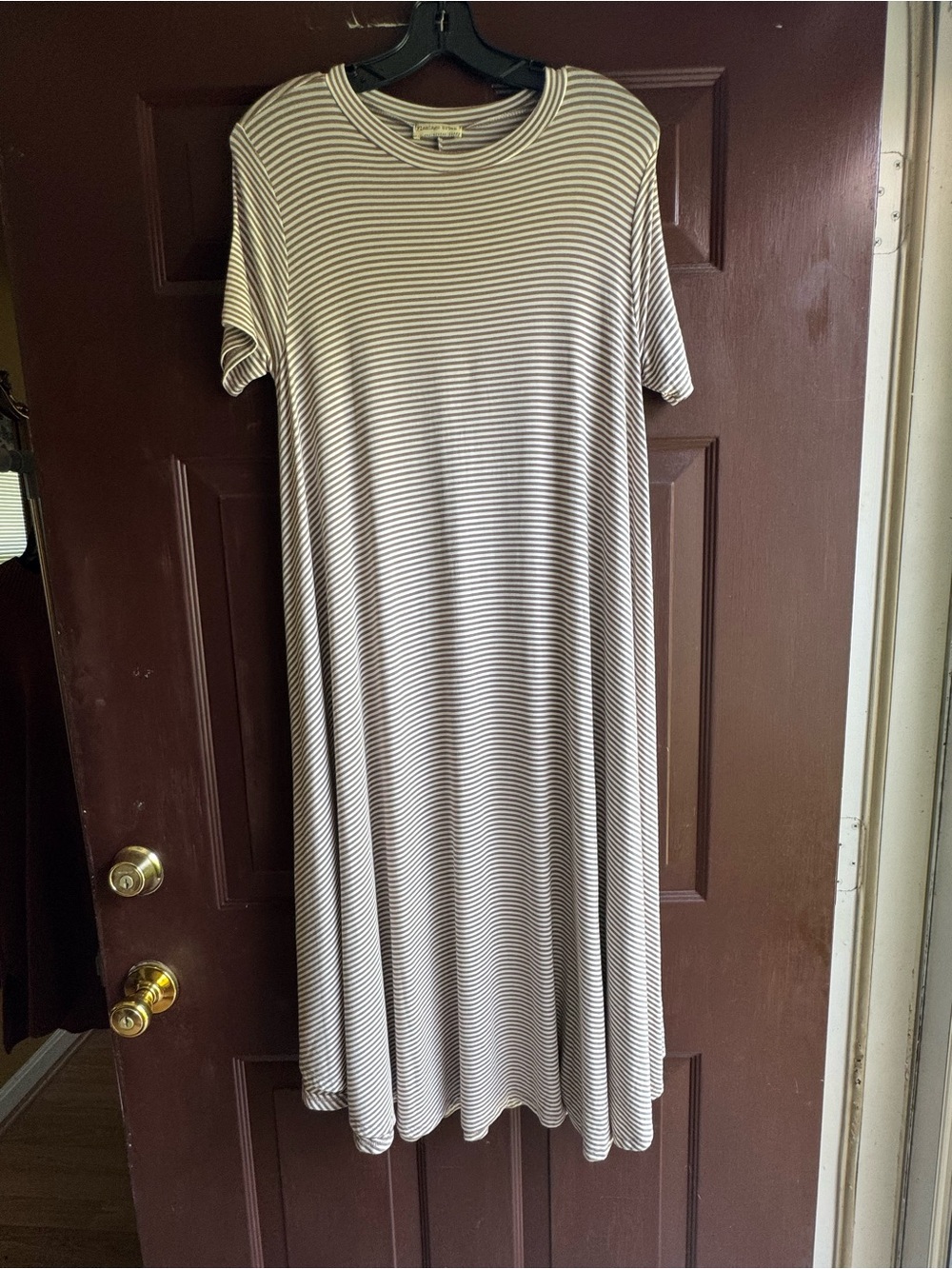 Flamingo Urban Midi Striped Dress Size Large